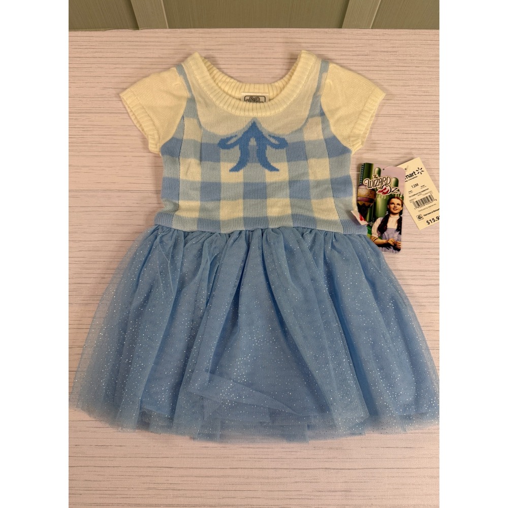 Wizard of Oz Dorothy Costume Dress Baby Girls 12M Blue Gingham Tutu FL2483479ZO